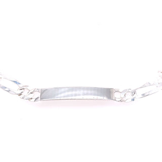 Sterling Silver Figaro I.D Bracelet