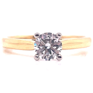 Bella - 18ct Yellow Gold .50ct Solitaire Diamond Ring