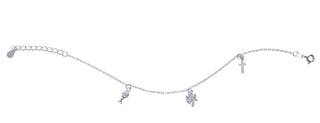 Sterling Silver First Communion Bracelet w/ Chalice and CZ Cross