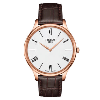Tissot Tradition 5.5 Brown Leather Strap Gents Watch