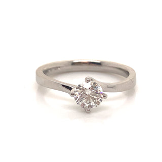 Mirielle - Platinum Twist .60ct Earth Grown Solitaire Ring