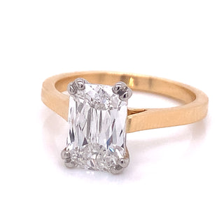 Paige - 18ct Yellow Gold Lab Grown 2.15ct Cushion Cut Ring