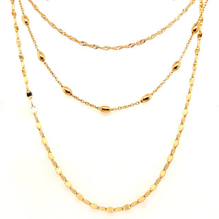 Golden Triple Layer Mixed Chain