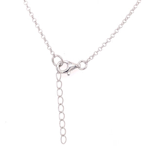 Sterling Silver Floating Solitaire Pendant