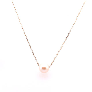 9ct Yellow Gold Floating Pearl Pendant