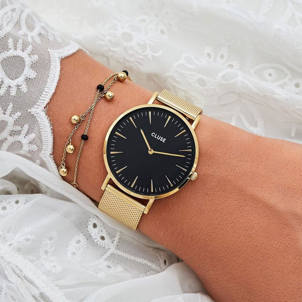 Cluse La Bohème Gold Mesh – Tadgh O Flynn Jewellers