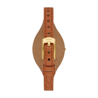 Fossil Ladies Carlie Three-Hand Medium Brown Eco Leather Watch