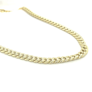 9ct Yellow Gold Cuban Link Chain Necklace