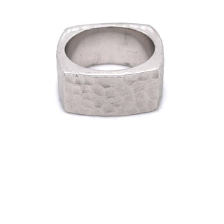 Hammered Squared Ring