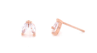 Rebecca Diana Collection Rose Gold Plated Stud Earrings