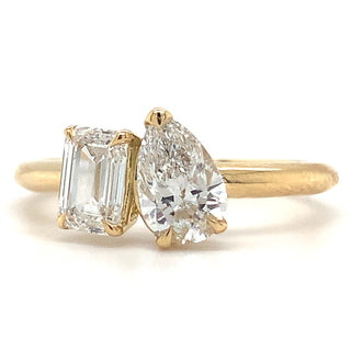 Gemma - 18ct Yellow Gold Toi Et Moi 1.13ct Lab Grown Diamond Ring