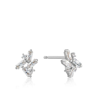 Ania Haie Glow Getter Cluster Stud Earrings Silver
