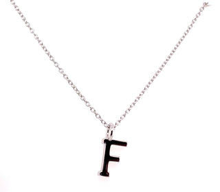 Sterling Silver Initial F Pendant