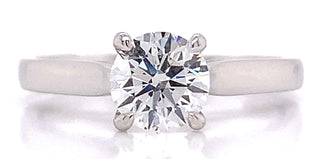 Molly - Platinum Round Brilliant Solitaire 0.90ct Diamond Engagement Ring