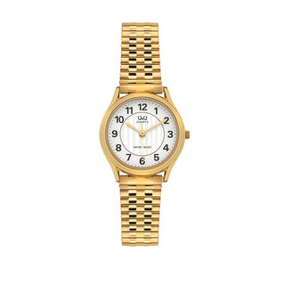 Q & Q Ladies Gold Plated Expandable Strap Watch