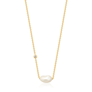 Ania Haie Gold Pearl Necklace