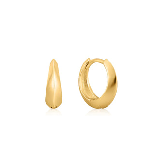 Ania Haie Spike It Up Gold Single Spike Huggie Hoop Earrings