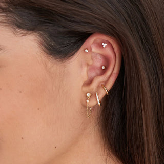 Ania Haie Gold Sparkle Barbell Single Earring