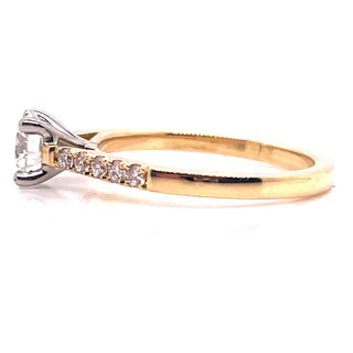 Paisley - 18ct Yellow Gold .92ct Solitaire Earth Grown Diamond Ring