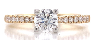 Eabha - 18ct Yellow Gold Solitaire Earth Grown Diamond Engagement Ring