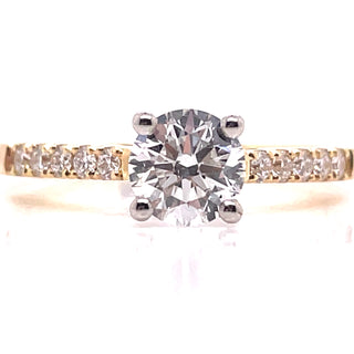 Paisley - 18ct Yellow Gold .92ct Solitaire Diamond Ring