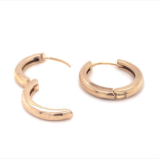Yellow Gold Polished Hoops