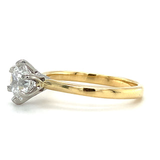 Blaire - 18ct Yellow Gold 1.04ct Laboratory Grown Six Claw Solitaire Diamond Ring