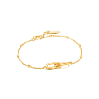 Ania Haie Gold Beaded Chain Link Bracelet