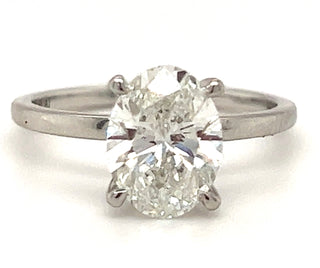 Giulia 2.08ct Oval Laboratory Created Solitaire With Hidden Halo