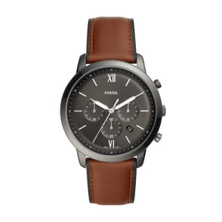 Fossil Neutra Brown Leather Strap Gents Watch
