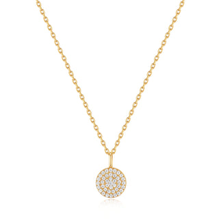 Ania Haie Gold Glam Disc Pendant Necklace