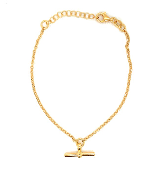 Golden T-Bar Bracelet
