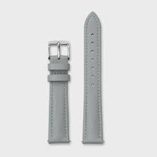 Cluse Strap 16mm Leather Grey, Silver Colour