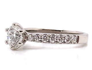 Lola - Platinum 6 Claw Solitaire Earth Grown Diamond Engagement Ring