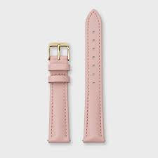 Cluse Strap 16mm Leather Pink, Gold Colour