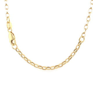 9ct Yellow Gold Oval Link Belcher Chain