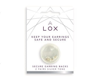 Lox Silver Secure Earring Backs 2Pairs