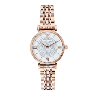 Armani Gianni T-Bar Rose Gold Plated Ladies Watch