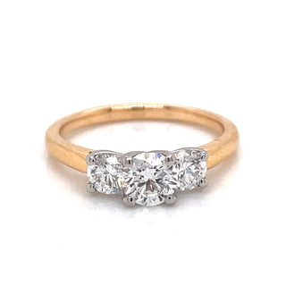 Saoirse - 1.11ct Earth Grown Trilogy in 18ct Rose Gold