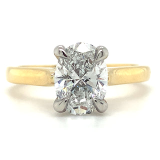 Emma - 18ct Yellow Gold 1.34ct Lab Grown Oval Solitaire Diamond Ring