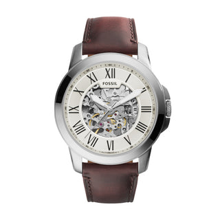 Fossil Gents Grant Automatic Dark Brown Leather Watch