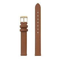 Cluse Strap 12mm Leather Caramel, Gold Colour
