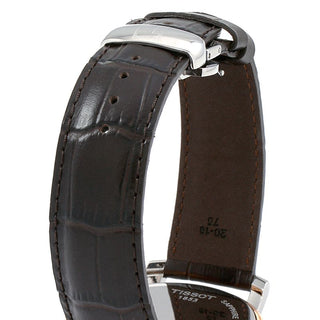 Tissot Bridgeport Brown Leather Strap Gents Watch T0974102603800